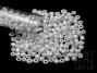 Size 6-0 Seed Beads - Opaque Lustered White